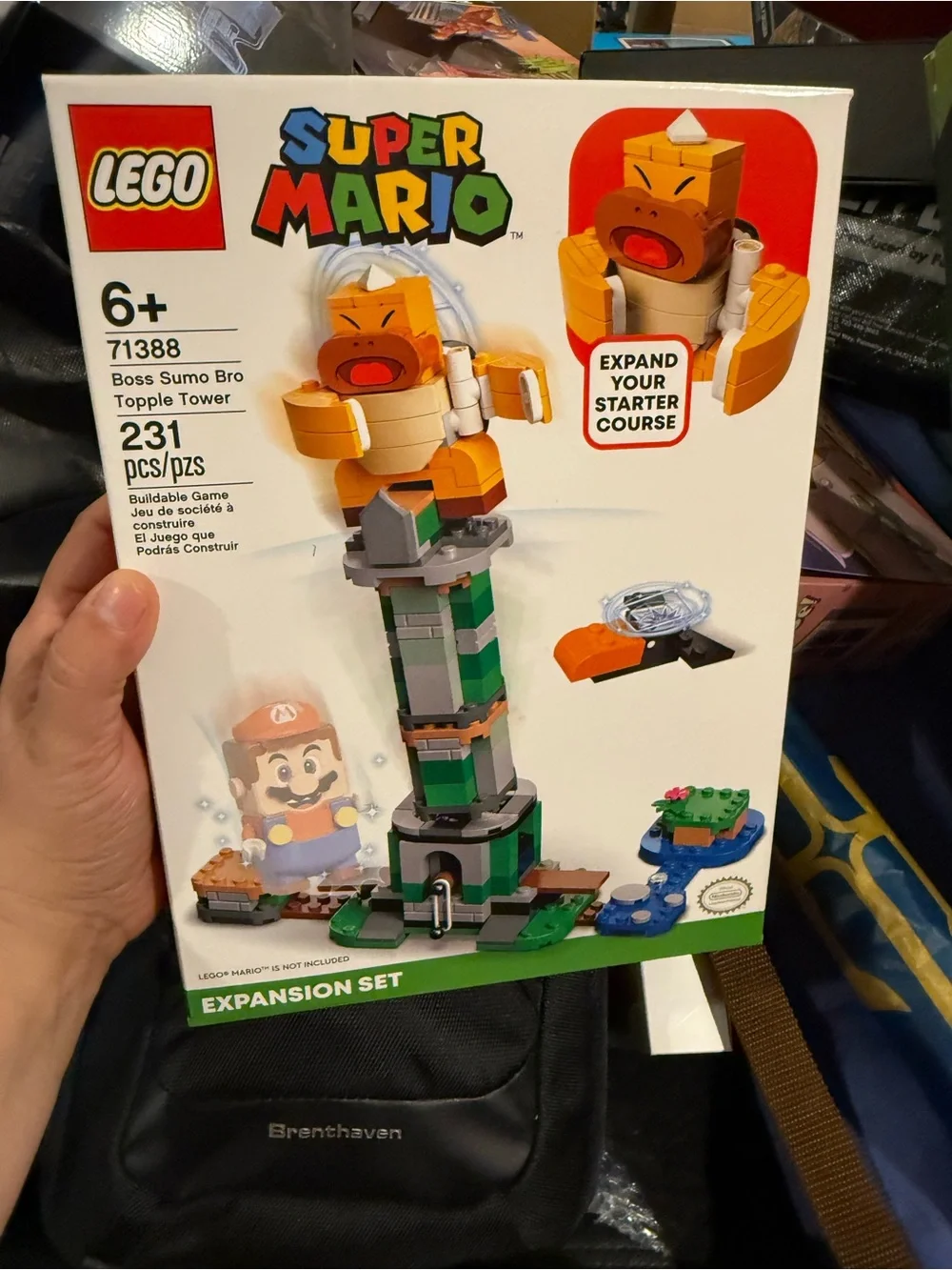 LEGO Super Mario Orange & Green Boss Sumo Bro Topple Tower Expansion